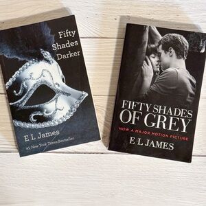 Fifty Shades of Grey Book 1 and 2 Paperback by E L James. Romance, Erotic